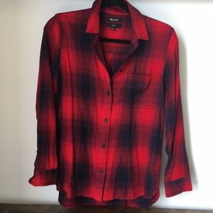Madewell long sleeve classic flannel
